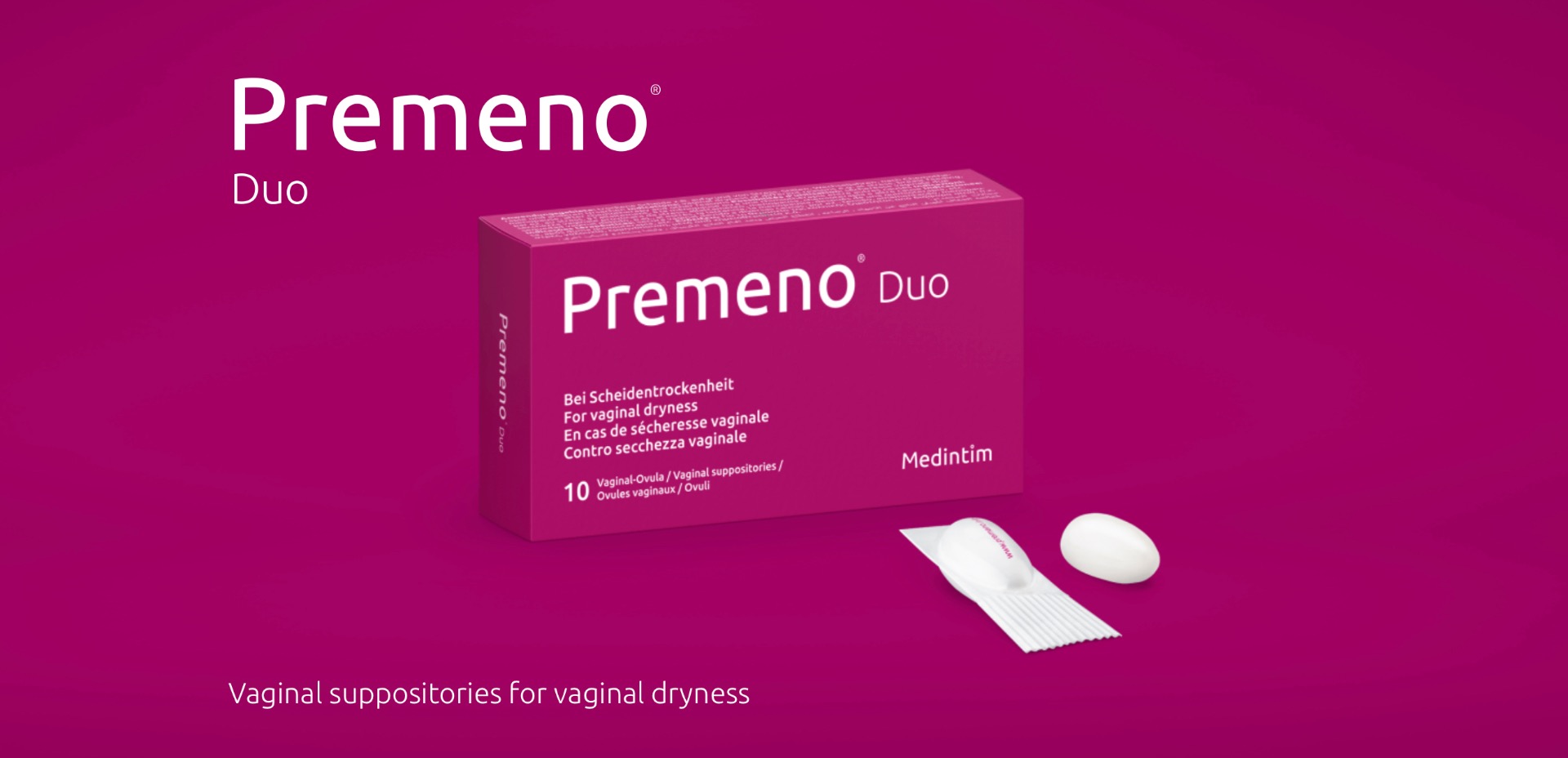 Buy Premeno Vaginal Hydrating Ovules in the UK